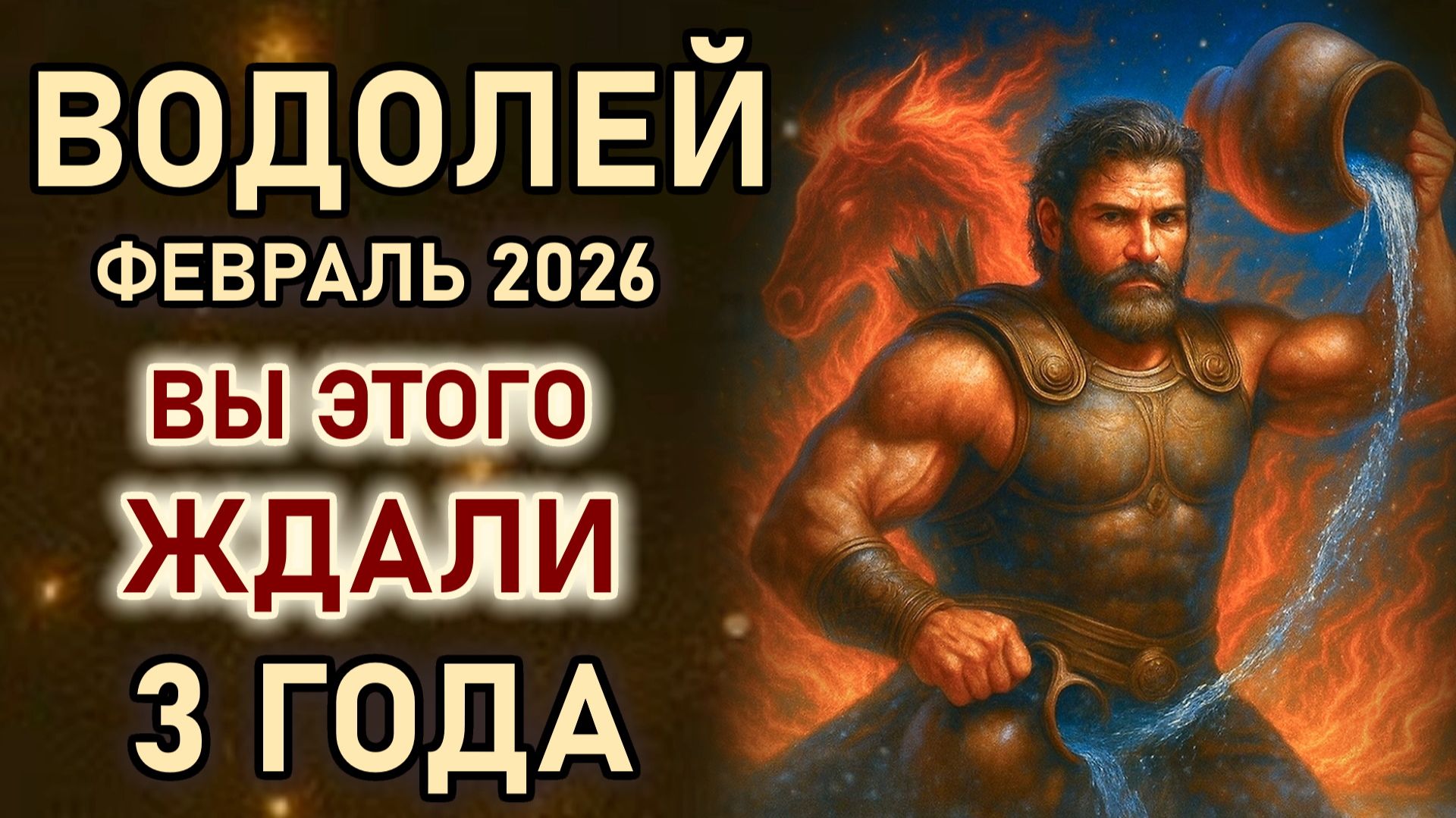 Водолей. Февраль рывок судьбы, приготовьтесь. Сатурн Вы ждали 3 года. Гороскоп февраль 2026 Водолей смотреть онлайн