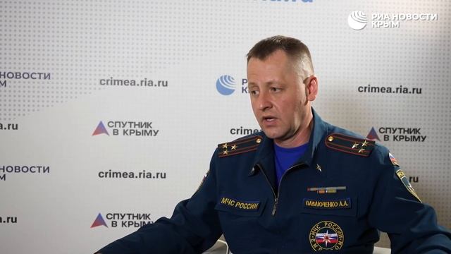 В Крыму для тушения возгораний используют робототехнические комплексы. смотреть онлайн