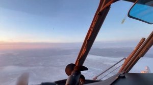 🤩☀️ По маршруту Тикси-Кюсюр над бескрайней тундрой уже видно солнце