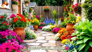 Цветы на участке и во дворе как красиво посадить фото идеи для вдохновения (238)