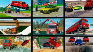 БЕЗУМНЫЕ ситуации на дороге – BeamNG.Drive
