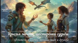 🎧АУДИОКНИГА ПОЛНОСТЬЮ🔮Крылья мечты шестерёнки судьбы⚙️ЧАСТЬ3️⃣юмористическое фэнтези приключения⚔️