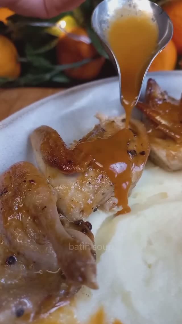 Перепелка с мандариновым соусом 🍗 смотреть онлайн