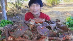 Мукбанг! Свиные лёгкие с острым соусом, перцем чили и зеленью!