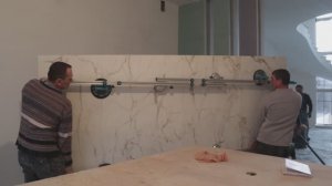 Укладка крупноформатной плитки 1 50 на 3 м. #new #diy #топ