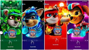 Мультики для Детей Щенячий Патруль Tiles Hop - РОККИ, ГОНЩИК, МАРШАЛЛ, ЛИБЕРТИ