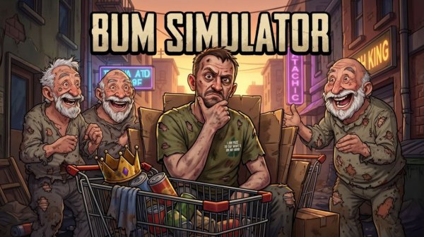 Б Б Б Бомж с корзинкой! И с голубем АБИЛКОЙ ✅ Bum Simulator #стрим 7