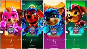 Мультики для Детей Щенячий Патруль Tiles Hop - СКАЙ, ЗУМА, ГОНЩИК, ЛИБЕРТИ