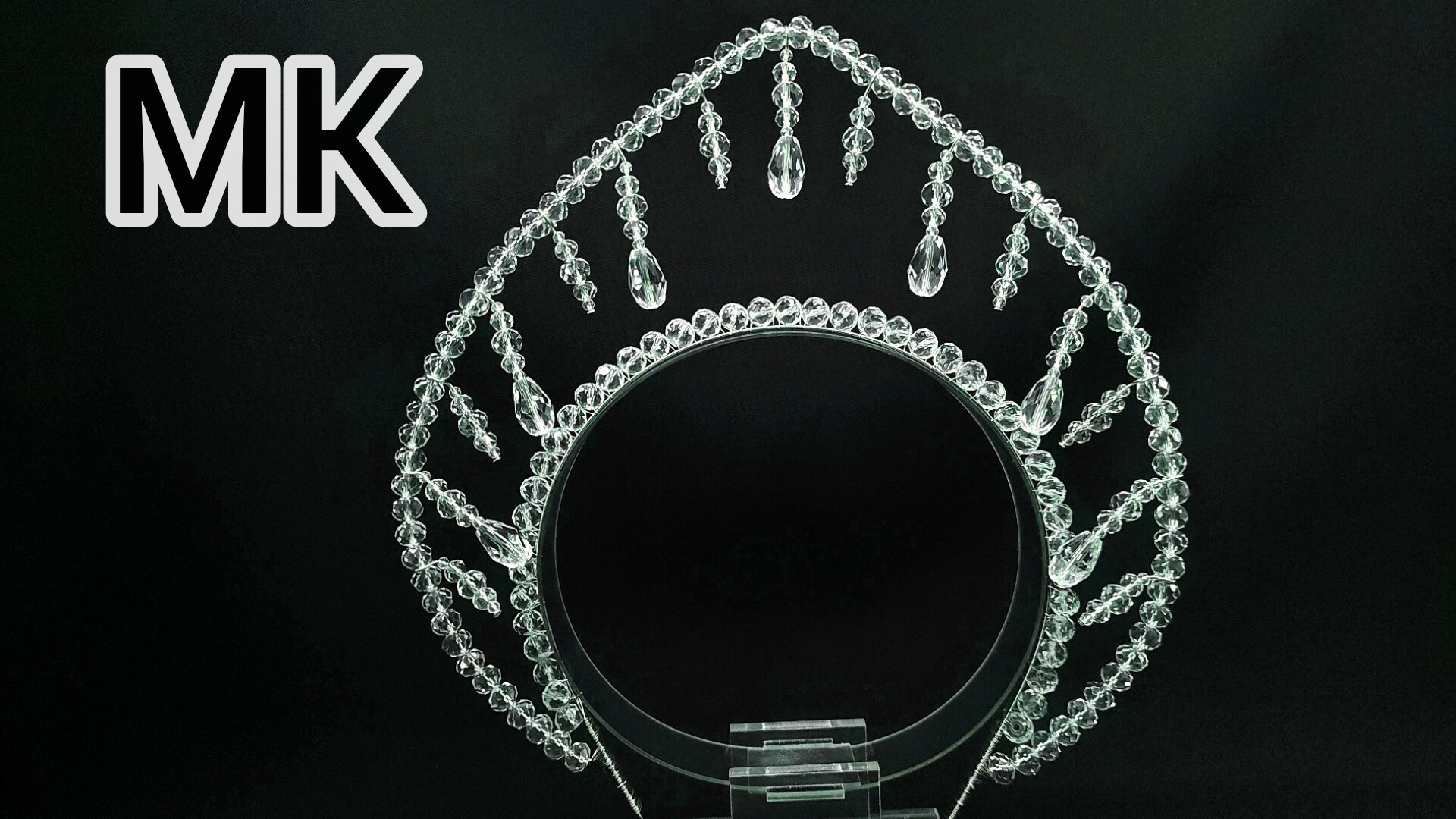 Как сделать хрустальный кокошник/Кокошник из бусин/ Русский кокошник Ободок/Кокошник своими руками смотреть онлайн