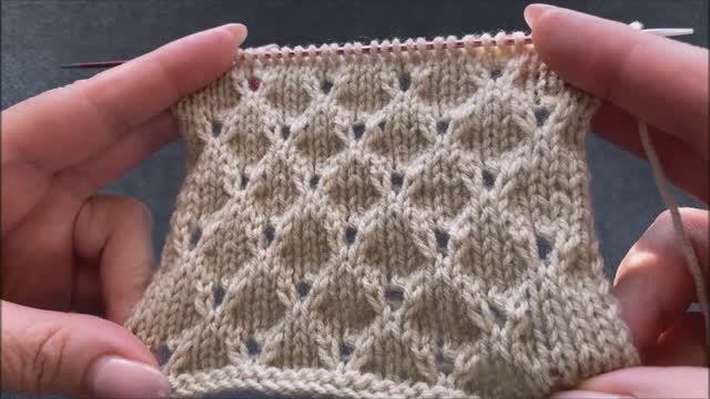 😍👍НЕОБЫЧНЫЕ РОМБЫ С АЖУРОМ🧶 смотреть онлайн