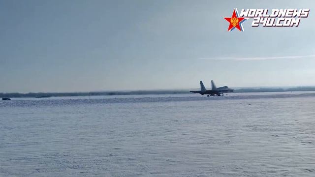 Russian Su-35S crew carried out combat duty for the Center Forces Group in the N Military District смотреть онлайн