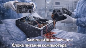 Замена и подключение блока питания компьютера своими руками 🔌💻
