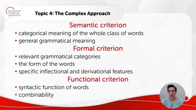 Лекция «Части речи. Подходы к классификации слов» Ч. 4 смотреть онлайн