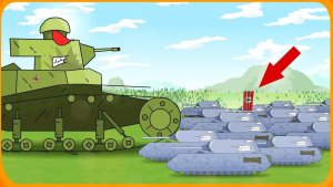 1 Мс-1 Гигант VS 1000 Маусов • Мультики про танки