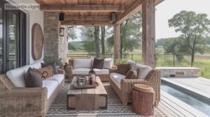 Загородный комфорт: отдых в деревенском доме с патио