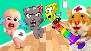 Мультики для детей, хомяк против босса молокососа мультик/видео про Хомяков