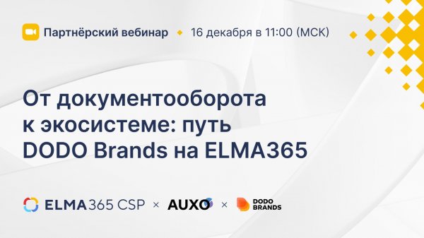 От документов к экосистеме_ путь DODO Brands на ELMA365