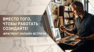 Вместо того, чтобы работать - созидайте! Фрагмент бесплатного вебинара