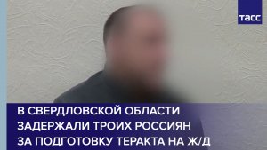 В Свердловской области задержали троих россиян за подготовку теракта на ж/д