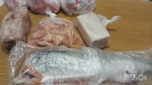 Распаковка из рыбного магазина