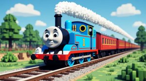 Паровозик Томас Майнкрафт.