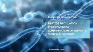 Peptide regulation effectiveness confirmation of urinary system functions
