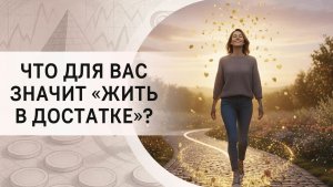 А что для вас значит «жить в достатке»?