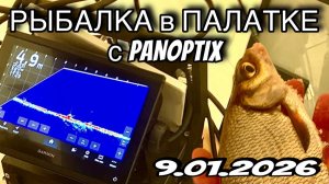 ЛОВИМ в ПАЛАТКЕ с PANOPTIX 🎣 9.01.2026 Часть 3. Про мирную рыбу❗️‼️