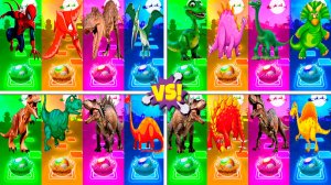 Динозавры МЕГАМИКС 285-288 уровни - Мультики про Динозавров | МУЛЬТФИЛЬМЫ ДИНОЗАВРЫ в Tiles Hop