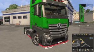 MERCEDES ACTROS MP3 V8 1860 тюнингую один из лучших грузовиков дальнобойщиков #EuroTruckSimulator2