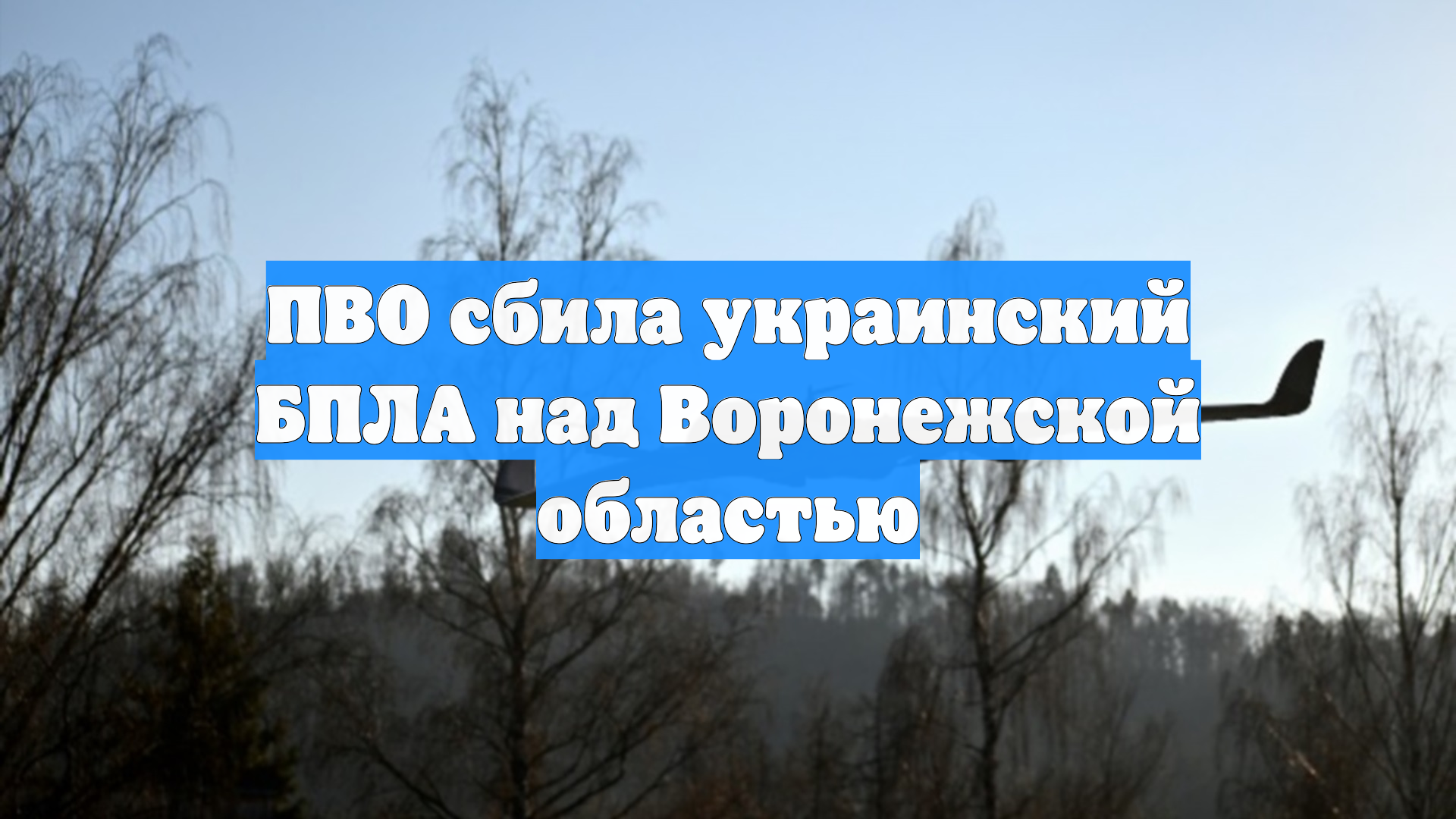 ПВО сбила украинский БПЛА над Воронежской областью смотреть онлайн
