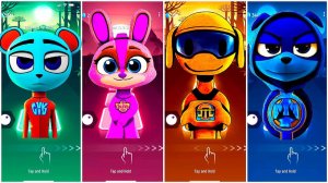 Мультики для Детей Щенячий Патруль СПРУНКИ Tiles Hop - РОККИ, СКАЙ, ЗУМА, ГОНЩИК