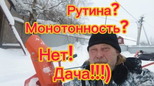 Почистил снег. Сломал и починил Патрика. Приготовил поесть.. Обычный день !27-01-2026