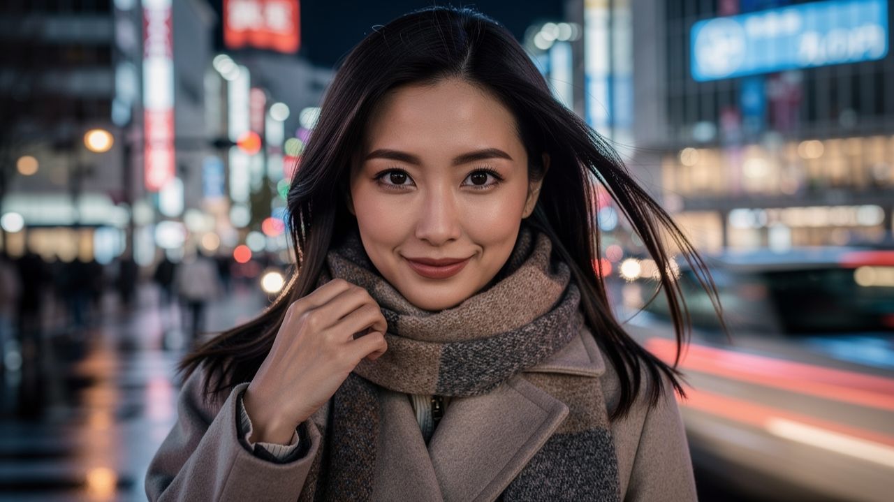 Огни Токио ночью путь от Гиндзы к Маруноути 🌆 смотреть онлайн