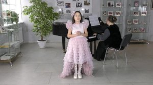 Клягина Карина. Муз. Ц. Кюи, сл. А. Плещеева "Ласточка"