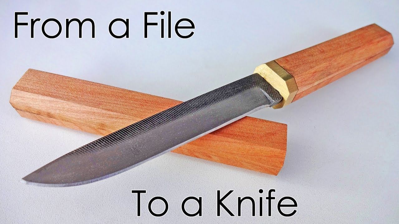 Маленькая напильник, превращенный в нож