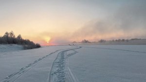 Отмороженная Рыбалка на Оке -30!  Рыбалка со Льда на ПЕСКАХ!