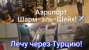 Аэропорт Шарм-эль-Шейх,перелёт✈️ в Екатеринбург через Турцию!