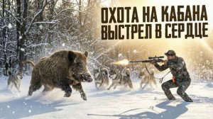 охота на кабана с лапйками 2026. добыт секач из под собак
