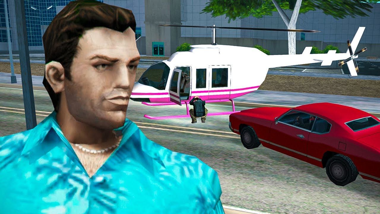 NPC БОТ УГОНЯЕТ ВЕРТОЛЁТ в GTA Vice City #Shorts