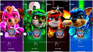 Мультики для Детей Щенячий Патруль Tiles Hop - СКАЙ, РОККИ, МАРШАЛЛ, ГОНЩИК