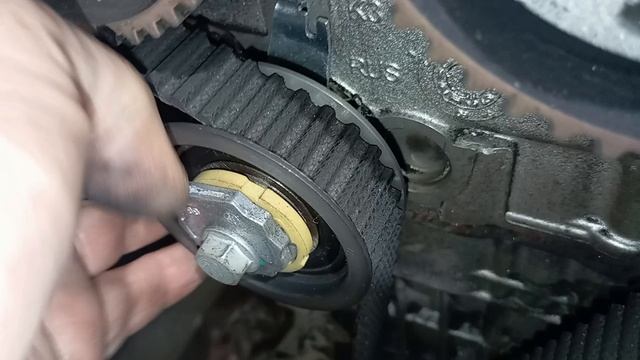 VW Polo Sedan. Состояние ремня ГРМ 1.6CWVA.