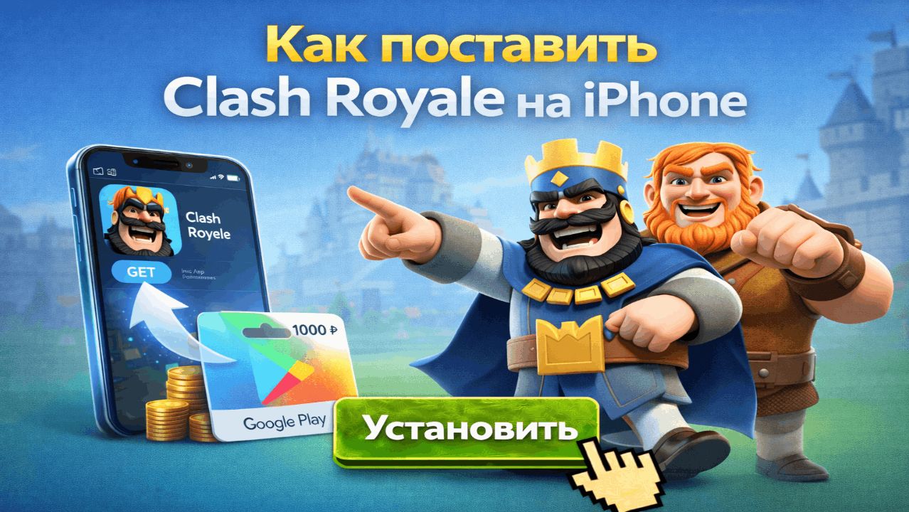 Как поставить Clash Royale на iPhone и задонатить в игру смотреть онлайн