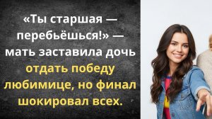 Ты старшая, ты должна уступить! | Истории из жизни