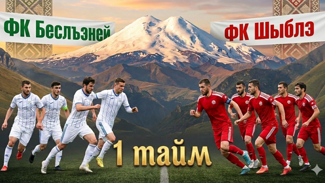 Футбольный матч ФК Беслъеней (Бесленей) - ФК Шыблэ (Псаучье - Дахе). 1 тайм