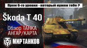 Škoda T 40 обзор премиум танка Чехии | оборудование Skoda T 40 бронирование | перки Шкода Т 40