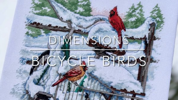 Dimensions "Кардиналы на велосипеде". Законченная работа. Как я делаю подбор.