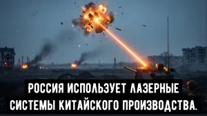 Россия использует лазерные системы китайского производства, а китайские технологии вступают в войну