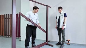 Применение шаблонов для монтажа забора Жалюзи-40 от компании ProfSib