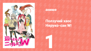 Ползучий хаос Няруко-сан W! 1 серия (аниме-сериал, 2013)